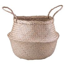 Cesto Decorativo Redondo com Alça Cazza Camboja 40x28cm