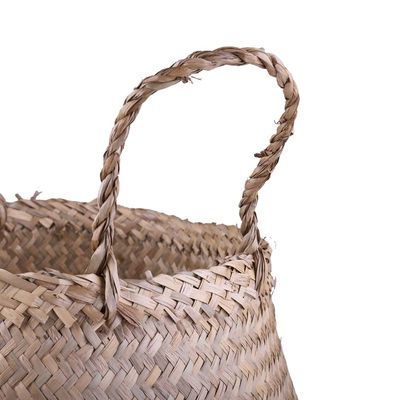 Cesto Decorativo Redondo com Alça Cazza Camboja 40x28cm