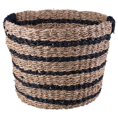 Cesto Decorativo Redondo Cazza Oasis 23x29cm Listrado