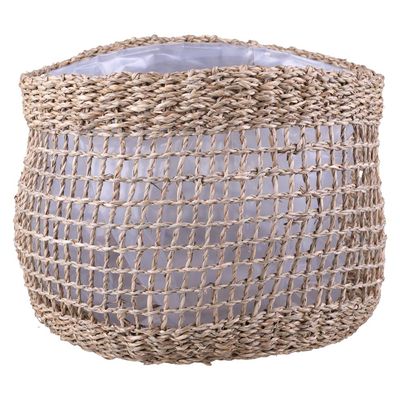 Cesto Decorativo Redondo Cazza Cabana 30x20x26cm