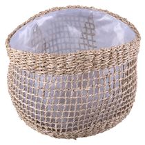 Cesto Decorativo Redondo Cazza Cabana 30x20x26cm