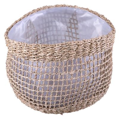 Cesto Decorativo Redondo Cazza Cabana 30x20x26cm