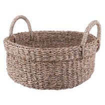 Cesto Decorativo Oval com Alça Cazza Galé 13x33cm
