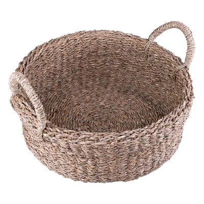 Cesto Decorativo Oval com Alça Cazza Galé 13x33cm