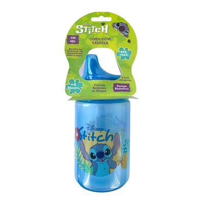 Copo com Válvula Redutora de Pingos Stich 340ml Dermiwil