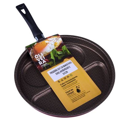 Frigideira Antiaderente Café da Manhã 26cm Luxury Oliveira Vermelho