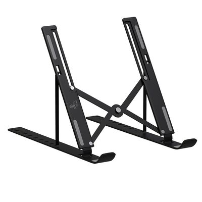 SUPORTE DE MESA PORTATIL PARA NOTEBOOK / LAPTOP - 10" a 17,3"- 10 NÍVEIS DE ALTURA - PRETO - NTB8520