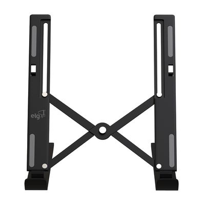 SUPORTE DE MESA PORTATIL PARA NOTEBOOK / LAPTOP - 10" a 17,3"- 10 NÍVEIS DE ALTURA - PRETO - NTB8520