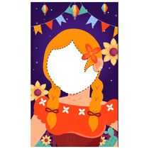 Painel Vazado Junino 30x50cm Playfun - Item Sortido