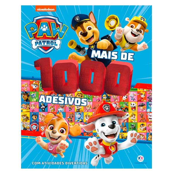 Livro 1000 Adesivos Patrulha Canina 17564 - Ciranda