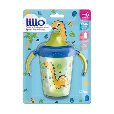 Caneca Antivazamento Lillo de Aprendizado Magia Estampa Menino 207ml