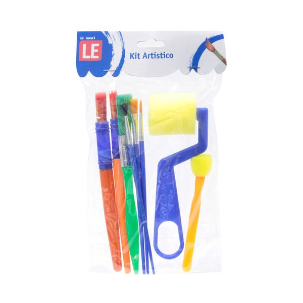 Kit Pincel para Pintura Le Escolar com 8 Unidades Kit Pincel para Pintura Le Escolar com 8 Unidades