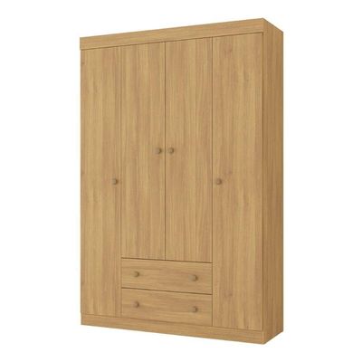Guarda-roupa Infantil 122cm 4 Portas E 2 Gavetas Encanto Multimóveis Mp4448 Madeirado Madeirado