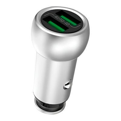 Carregador Fonte Veicular USB Porta Dupla