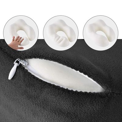 Almofada de Viagem Ergonômica com Espuma Viscoelástica – Conforto e Suporte para Pescoçol | Cor:Azul
