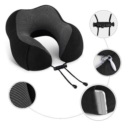 Almofada de Viagem Ergonômica com Espuma Viscoelástica – Conforto e Suporte para Pescoçol | Cor:Azul