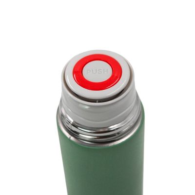 Garrafa Termica Com Copo Parede Dupla Inox Squeeze 500ml Cores:Verde
