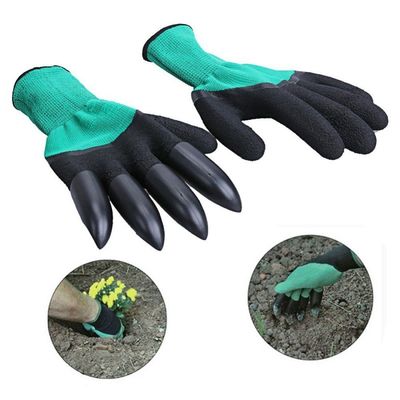 Luva Para Jardinagem Com Garras Cavar Jardim