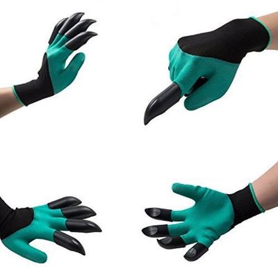 Luva Para Jardinagem Com Garras Cavar Jardim