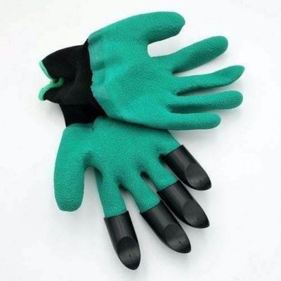 Luva Para Jardinagem Com Garras Cavar Jardim