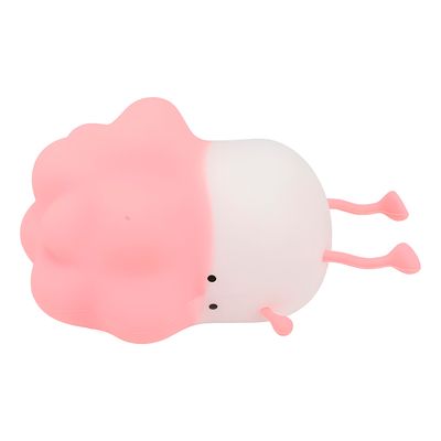 Luminária LED Infantil Recarregável Touch em Silicone – 3 Níveis de Brilho, Luz Noturna Deco LED Decoração  - Rosa