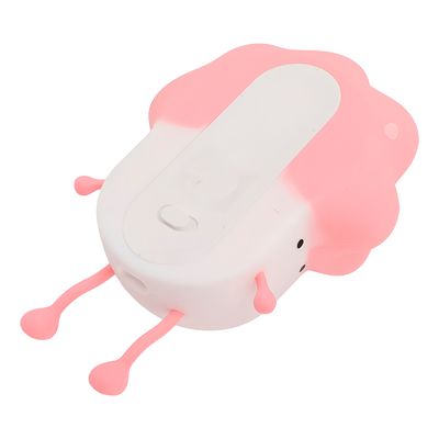 Luminária LED Infantil Recarregável Touch em Silicone – 3 Níveis de Brilho, Luz Noturna Deco LED Decoração  - Rosa