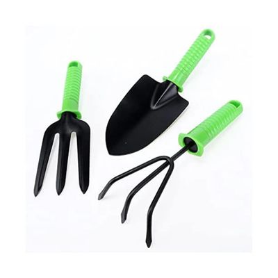Kit Jardinagem Pá Ancinho Garfo Jardim 3 Peças