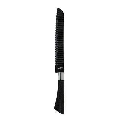 Jogo de Facas 6 Peças Com Tesoura Aço Inox Preto