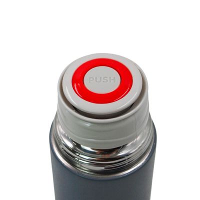 Garrafa Termica Com Copo Parede Dupla Inox Squeeze 500ml | Ideal para café, chá, sucos ou outras bebidas - Cores:Azul