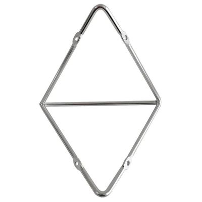 Kit 2 Suportes Mão Francesa 21x12,5cm Prateleiras Aramado Estilo Industrial Cromados Organização