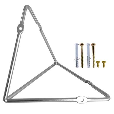 Kit 2 Suportes Mão Francesa 21x12,5cm Prateleiras Aramado Estilo Industrial Cromados Organização