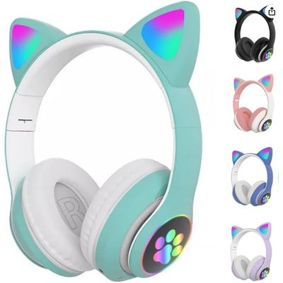 Fone Headset Bluetooth Colorido Com LED
