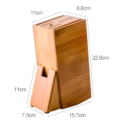 Faqueiro Suporte Facas Organizador Bambu