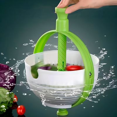 Escorredor Secador de Legumes com Cabo Giratório Centrífuga - Ideal para quem busca agilidade na cozinha