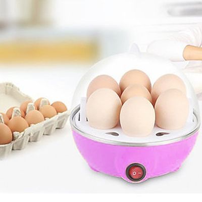 Cozedor Eletrico A Vapor Ovos Egg Cooker | É fácil de Usar, Lavar e Transportar - Rosa