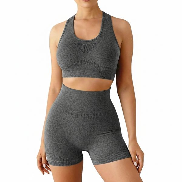 Conjunto Academia Fitness Levanta Bumbum Cinza