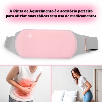 Cinta De Aquecimento Alivio Cólica Menstrual Almofada