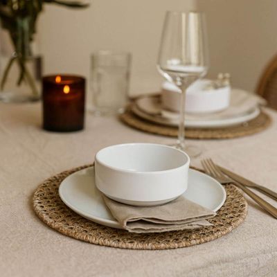 Kit 12 Tigelas Porcelana Tramontina Cumbuca Buffet Sobremesa