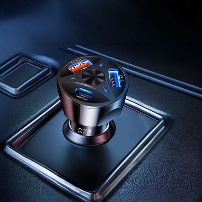 Carregador Celular Veicular 3 Portas Turbo
