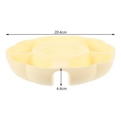 Bandeja Petisqueira Suporte Copo Quencher Silicone Lanches - Encaixe para Copo Térmico + 5 Divisórias