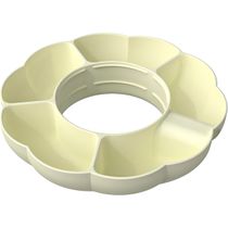 Bandeja Petisqueira Suporte Copo Quencher Silicone Lanches - Encaixe para Copo Térmico + 5 Divisórias