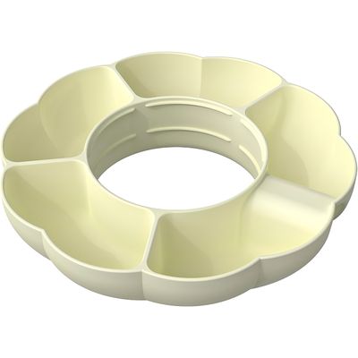 Bandeja Petisqueira Suporte Copo Quencher Silicone Lanches - Encaixe para Copo Térmico + 5 Divisórias