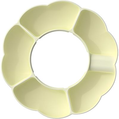 Bandeja Petisqueira Suporte Copo Quencher Silicone Lanches - Encaixe para Copo Térmico + 5 Divisórias