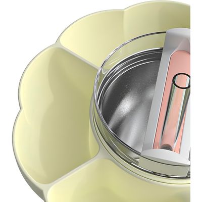 Bandeja Petisqueira Suporte Copo Quencher Silicone Lanches - Encaixe para Copo Térmico + 5 Divisórias