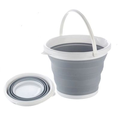 Balde Retratil Dobravel Silicone Portatil 10L