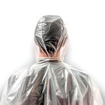 10 Peças Capa de Chuva Transparente Descartável