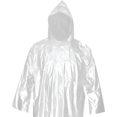 10 Peças Capa de Chuva Transparente Descartável