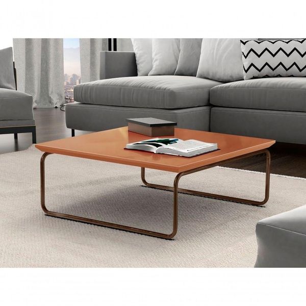 Mesa De Centro Kairos Pé Café Bisart Decor Cor:terracota Mesa De Centro Kairos Pé Café Bisart Decor Cor:terracota