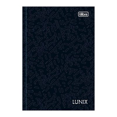 Caderno Brochura Pequeno Capa Dura 1/4 Lunix Tilibra 80 Folhas Premium Alta Qualidade Preto