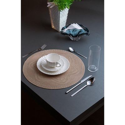 Conjunto De Jogo Americano 6 Peças Fiore 38cm Bege Wolff